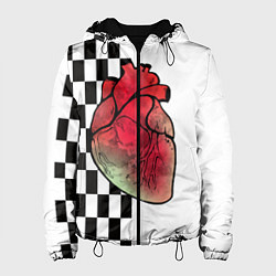 Куртка с капюшоном женская My heart, Моё сердце, цвет: 3D-черный