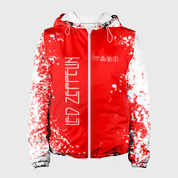 Куртка с капюшоном женская ЛЕД ЗЕППЕЛИН LED ZEPPELIN, цвет: 3D-белый