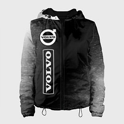 Куртка с капюшоном женская VOLVO Графика Вертикально, цвет: 3D-черный
