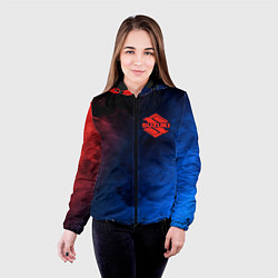 Куртка с капюшоном женская SUZUKI - Пламя, цвет: 3D-черный — фото 2