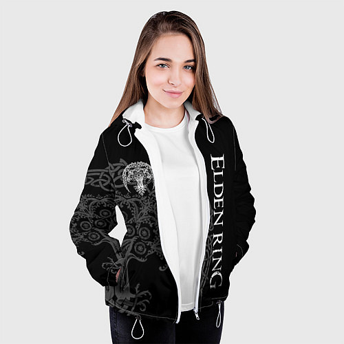 Женская куртка СВЯТОЕ ДРЕВО МИКЕЛЛЫ ЕЛДЕН РИНГ / 3D-Белый – фото 3