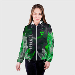 Куртка с капюшоном женская S T A L K E R 2 пламя, цвет: 3D-белый — фото 2