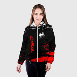 Куртка с капюшоном женская The prodigy : дарование, цвет: 3D-белый — фото 2