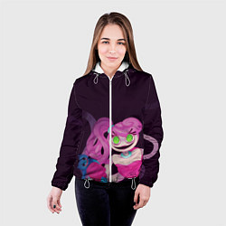 Куртка с капюшоном женская Мама длинные ноги Хагги Ваги, цвет: 3D-белый — фото 2