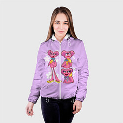 Куртка с капюшоном женская РАЗНАЯ КИССИ МИССИ KISSY MISSY, цвет: 3D-белый — фото 2