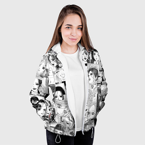 Женская куртка Nana pattern / 3D-Белый – фото 3
