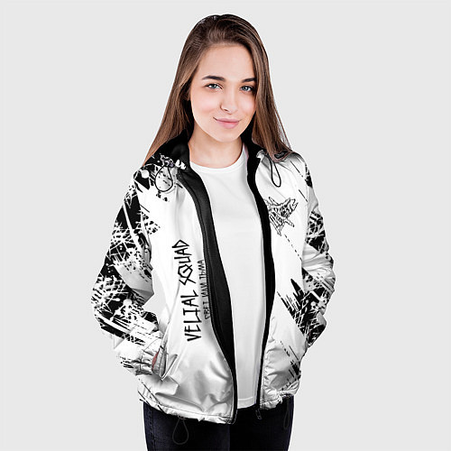 Женская куртка Velial squad - велиал сквад / 3D-Черный – фото 3