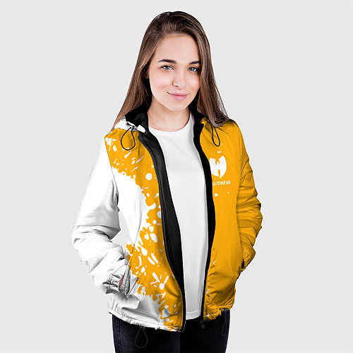 Женская куртка Wu-tang clan маленькое лого / 3D-Черный – фото 3