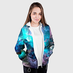 Куртка с капюшоном женская МОРСКОЙ ШТОРМ, цвет: 3D-белый — фото 2