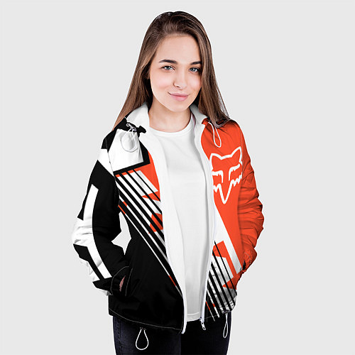 Женская куртка FOX X KTM Сollaboration / 3D-Белый – фото 3