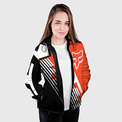 Куртка с капюшоном женская FOX X KTM Сollaboration, цвет: 3D-черный — фото 2