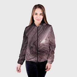 Куртка с капюшоном женская Не перемешанные краски abstraction, цвет: 3D-черный — фото 2