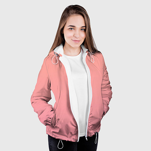 Женская куртка Gradient Roseanna Orange to pink / 3D-Белый – фото 3