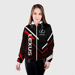 Куртка с капюшоном женская LEXUS ЛЕКСУС СОВРЕМЕННЫЙ, цвет: 3D-белый — фото 2