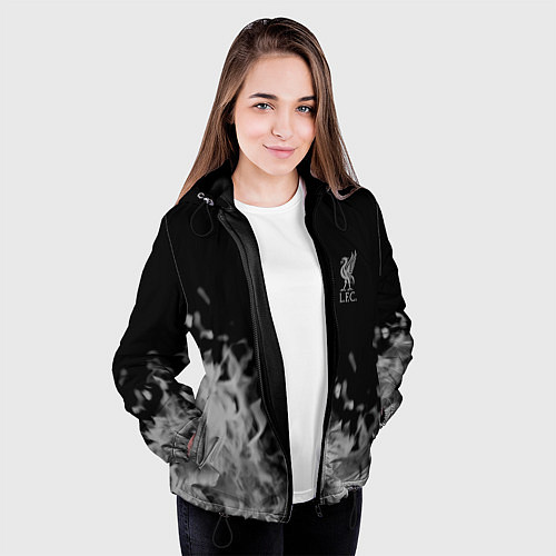 Женская куртка Liverpool Серое пламя / 3D-Черный – фото 3