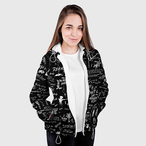 Женская куртка XXXTENTACION LOGOBOMBING / 3D-Белый – фото 3