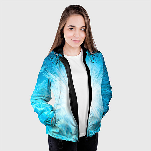 Женская куртка Лед Вспышка света / 3D-Черный – фото 3