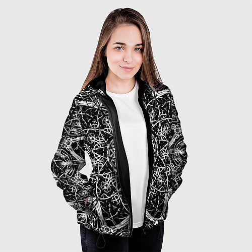 Женская куртка Hard Lace / 3D-Черный – фото 3
