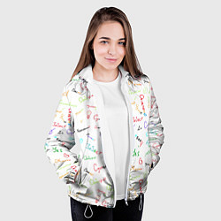 Куртка с капюшоном женская Слова поддержки, цвет: 3D-белый — фото 2