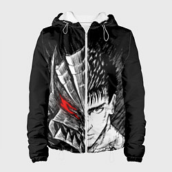 Куртка с капюшоном женская БЕРСЕРК ГАТС И ДОСПЕХИ, цвет: 3D-белый