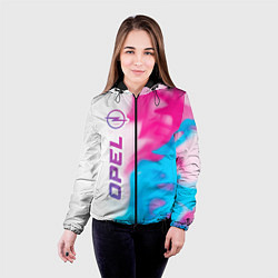 Куртка с капюшоном женская Opel Neon Gradient, цвет: 3D-черный — фото 2