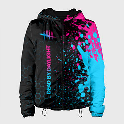 Куртка с капюшоном женская Dead by Daylight Neon Gradient, цвет: 3D-черный