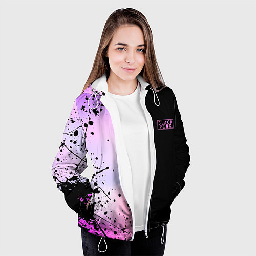 Женская куртка BLACKPINK HALF COLORS / 3D-Белый – фото 3