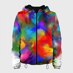 Куртка с капюшоном женская Палитра художника, цвет: 3D-черный