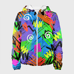 Женская куртка Яркий геометрический принт