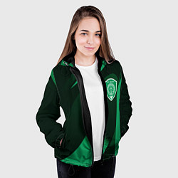 Куртка с капюшоном женская Футбольный клуб АХМАТ ЧЕЧНЯ, цвет: 3D-черный — фото 2