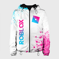 Куртка с капюшоном женская Roblox Neon Gradient FS, цвет: 3D-черный