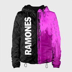 Куртка с капюшоном женская Ramones Rock Legends, цвет: 3D-черный