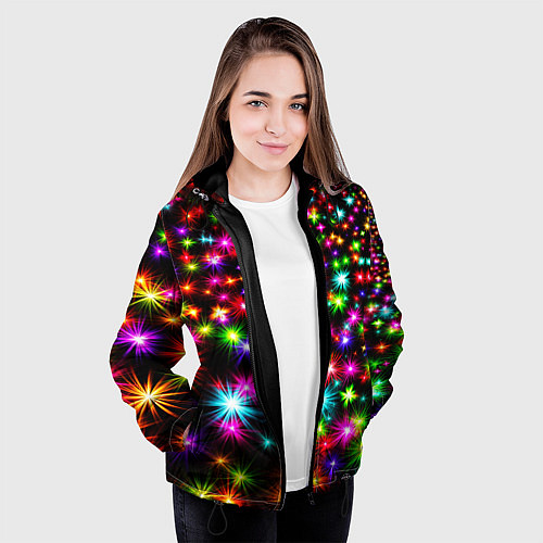 Женская куртка COLORFUL COLOR STARFALL / 3D-Черный – фото 3