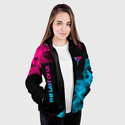 Куртка с капюшоном женская The Last Of Us Neon Gradient, цвет: 3D-черный — фото 2