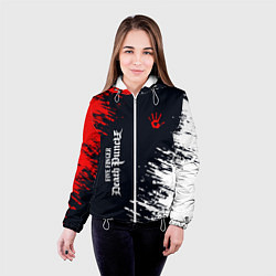 Куртка с капюшоном женская Five Finger Death Punch - краска, цвет: 3D-белый — фото 2