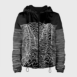 Куртка с капюшоном женская Чёрно-белый объёмный растр, цвет: 3D-черный