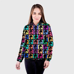 Куртка с капюшоном женская Legendary popular music group, цвет: 3D-черный — фото 2