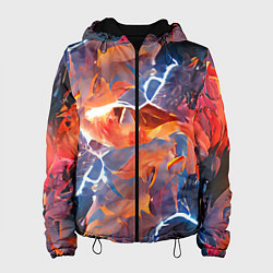Куртка с капюшоном женская Fire thunder, цвет: 3D-черный