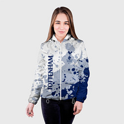 Куртка с капюшоном женская Tottenham hotspur Брызги красок, цвет: 3D-белый — фото 2