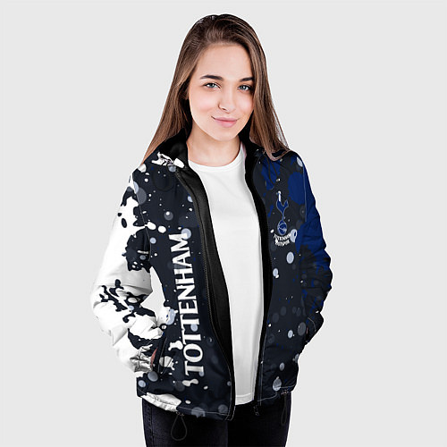 Женская куртка Tottenham hotspur Краска / 3D-Черный – фото 3