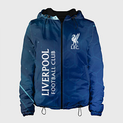 Куртка с капюшоном женская Liverpool Соты Абстракция, цвет: 3D-черный