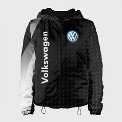 Куртка с капюшоном женская Volkswagen карбон, цвет: 3D-черный