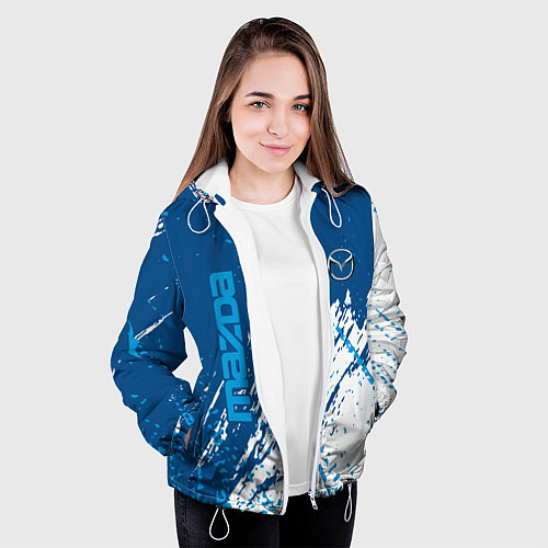 Женская куртка Mazda - краска / 3D-Белый – фото 3