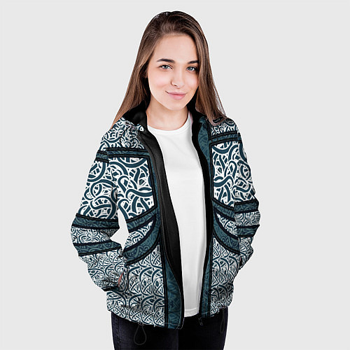 Женская куртка УЗОР ФЕНТЕЗИ / 3D-Черный – фото 3