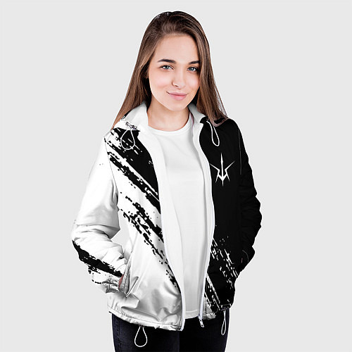 Женская куртка Code geass краска / 3D-Белый – фото 3