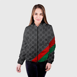Куртка с капюшоном женская В стиле gucci, цвет: 3D-черный — фото 2