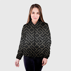 Куртка с капюшоном женская Black Gold - Лабиринт, цвет: 3D-черный — фото 2