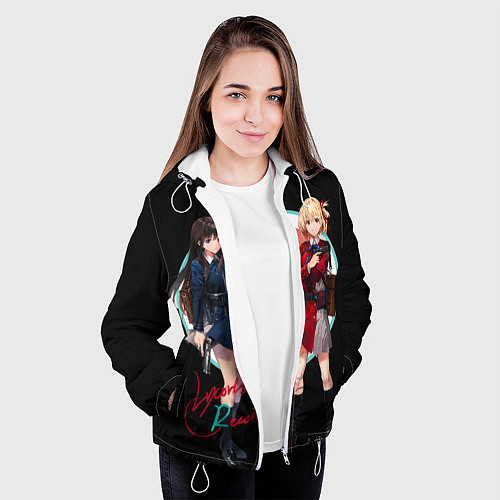 Женская куртка Тисато Нисикиги - Lycoris Recoil / 3D-Белый – фото 3