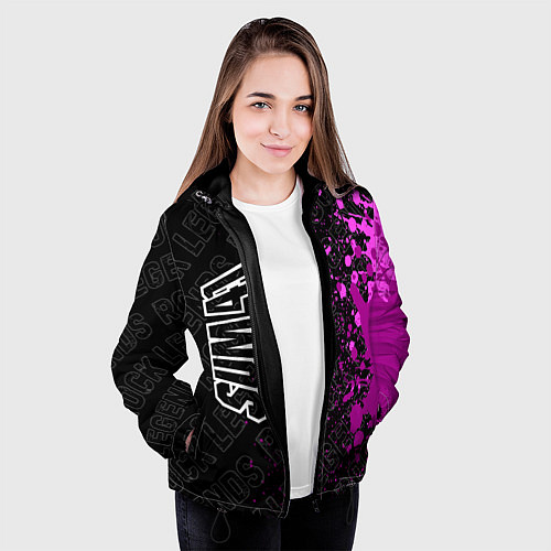 Женская куртка Sum41 rock legends: по-вертикали / 3D-Черный – фото 3
