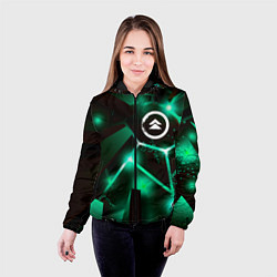 Куртка с капюшоном женская Ghost of Tsushima разлом плит, цвет: 3D-черный — фото 2